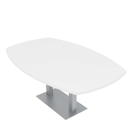 Skutchi Designs 45 in W, 84 in L, 29 in H, Engineered Wood Top, White HAR-ABOT-4684-DOU-09